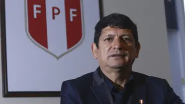 Agustín Lozano como presidente de la Federación Peruana de Fútbol.