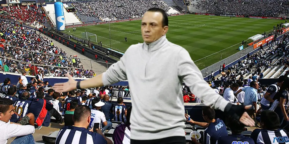 Alejandro Restrepo desempeñándose como entrenador de Alianza Lima en 2024.