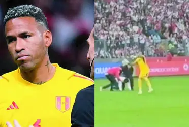 El golero tuvo una dura reacción al pedido de un hincha en el cotejo entre Perú vs Argentina.