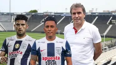 Néstor Bonillo, Christian Cueva y Carlos Zambrano en Alianza Lima.