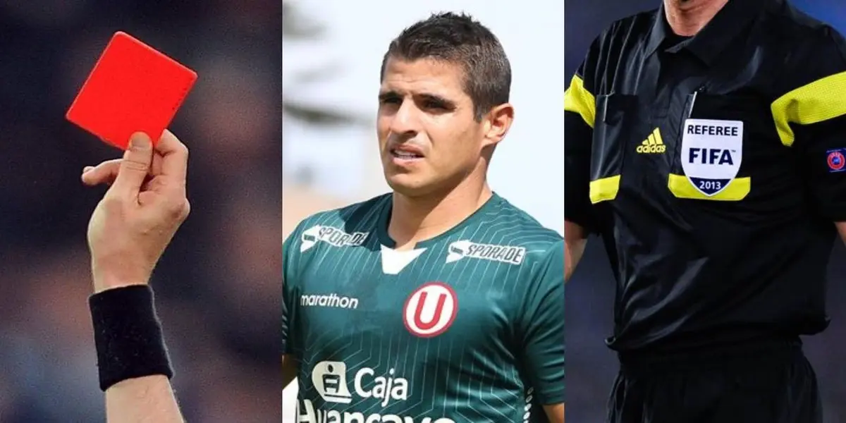 Aldo Corzo fue expulsado en el empate entre Universitario de Deportes y Deportivo Garcilaso.