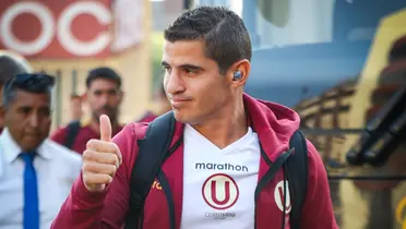 Aldo Corzo levantando el dedo (Foto: Universitario de Deportes)