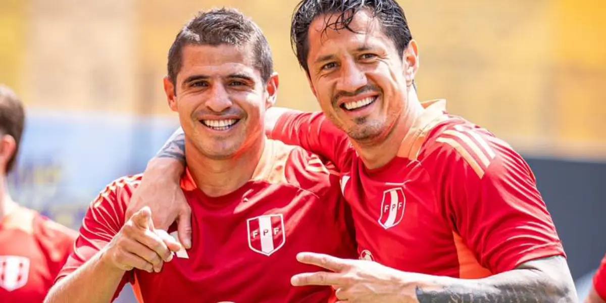 Aldo Corzo y Gianluca Lapadula (Foto: Selección Peruana).
