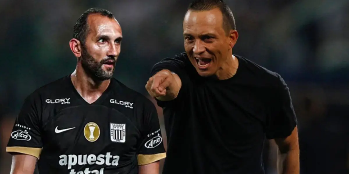 Alejandro Restrepo y Hernán Barcos en Alianza Lima. / Foto: Alianza Lima.