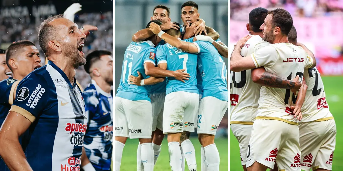 Alianza Lima, Sporting Cristal y Universitario (Foto: Alianza Lima, Sporting Cristal y Universitario).
