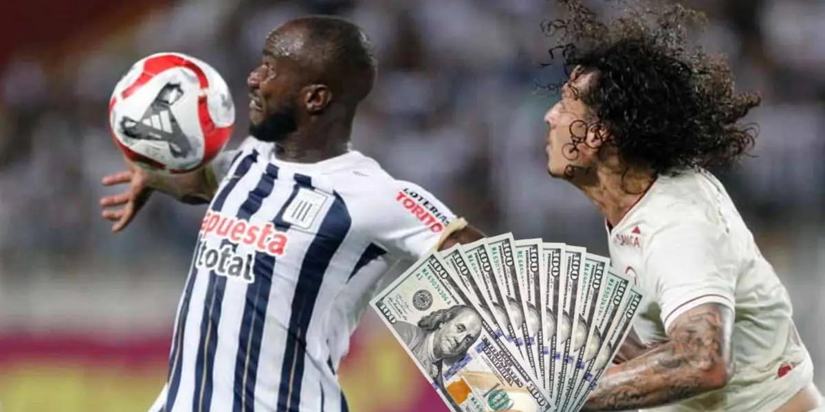 Alianza Lima y Universitario enfrentándose en el clásico. / Foto: La República.
