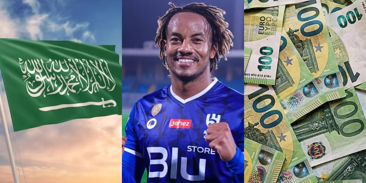 André Carrillo cumple una temporada más con camiseta de Al Hilal de la primera división de Arabia Saudita.