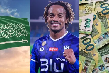 André Carrillo cumple una temporada más con camiseta de Al Hilal de la primera división de Arabia Saudita.