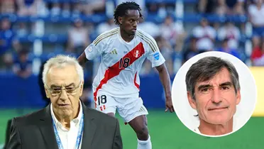 André Carrillo, Jorge Fossati y Óscar Ibáñez (Foto: X)