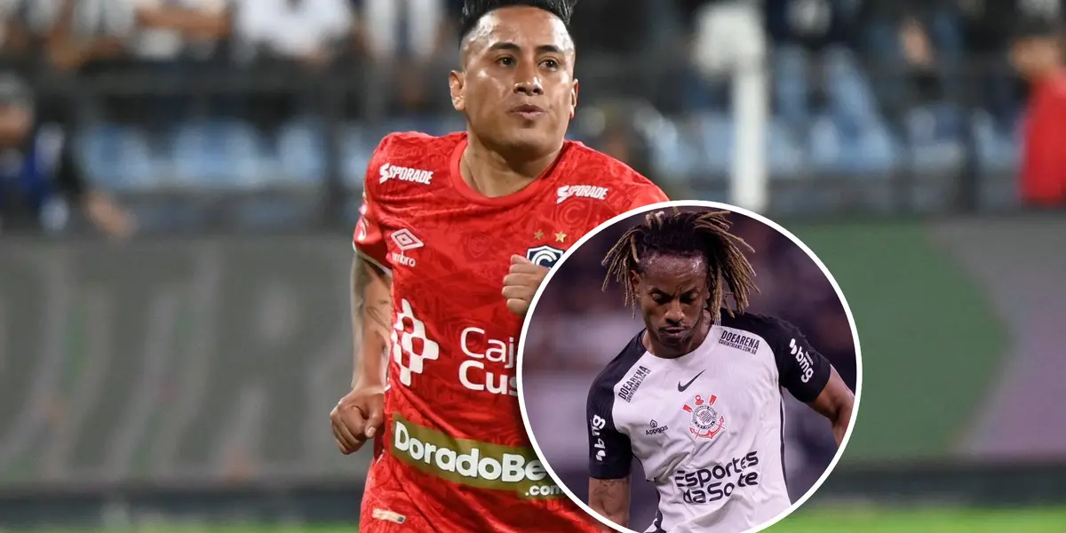 André Carrillo y Christian Cueva (Foto: Corinthians y Cienciano).