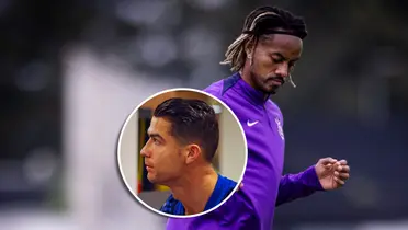 André Carrillo y Cristiano Ronaldo (Foto: Al Nassr y Corinthians).