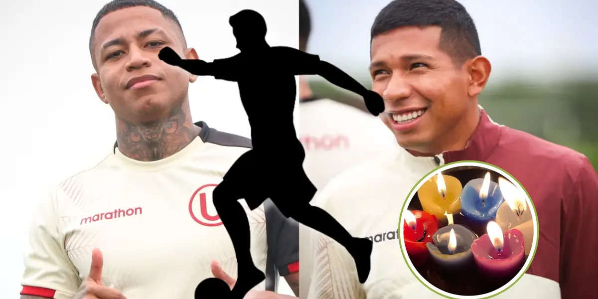 Andy Polo y Edison Flores vistiendo la camiseta de Universitario de Deportes