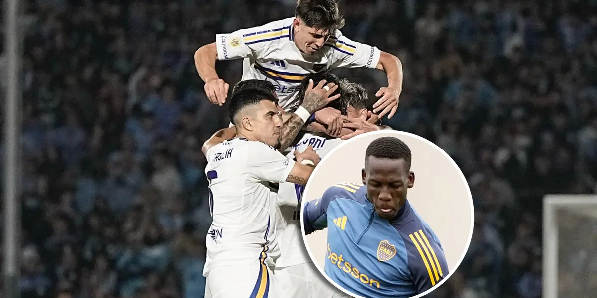 Boca Juniors celebrando y Luis Advíncula (Foto: Boca Juniors).