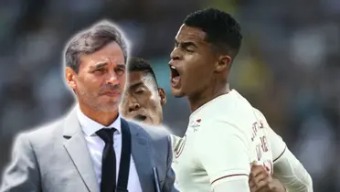 Celebración de Christopher Olivares en el Universitario vs Botafogo por la Libertadores. (Foto: Universitario)