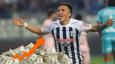 Cristian Neira celebrando su primer gol con Alianza Lima. (Foto: Andina)