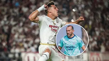 Diego Churín y Hernán Barcos (Foto: Alianza Lima y Universitario).