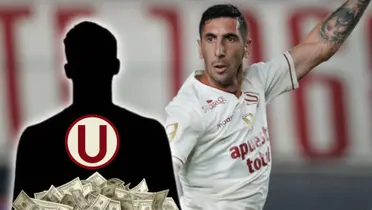 Diego Dorregaray como jugador de Universitario de Deportes.