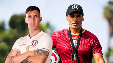 Diego Dorregaray y Fabián Bustos en Universitario de Deportes (Foto: Universitario)