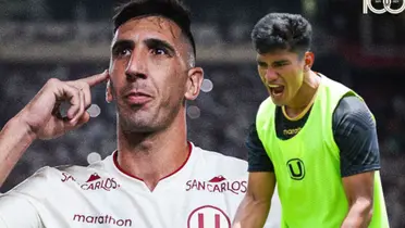 Diego Dorregaray y José Rivera en Universitario / Foto: Universitario de Deportes