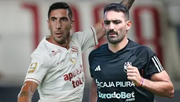 Diego Dorregaray y Martín Cauteruccio en la Liga 1 (Foto: SC)