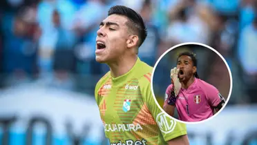 Diego Enríquez - Pedro Gallese (Foto: X de Sporting Cristal)