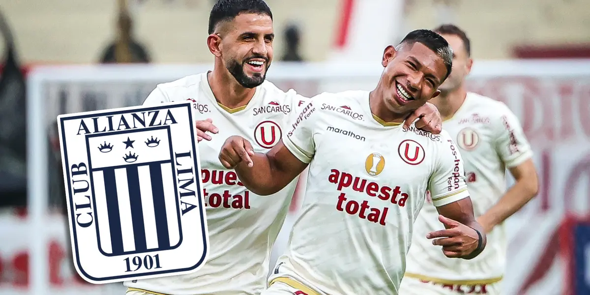 Edison Flores y Matías Di Benedetto (Foto: Universitario)