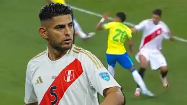 El defensa tuvo una noche para el olvido ante el elenco brasileño