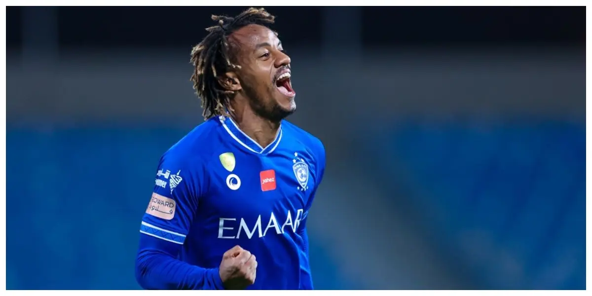 El delantero incaico volvió a ser titular en la final entre Al Hilal y Al Wehda por la Copa del Rey de Campeones.