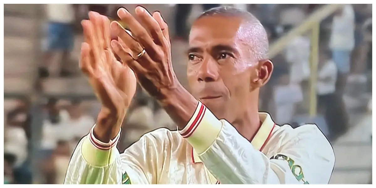 El exdelantero ‘merengue’ fue ovacionado por toda la multitud que albergó el estadio Monumental ‘U’ Marathon.