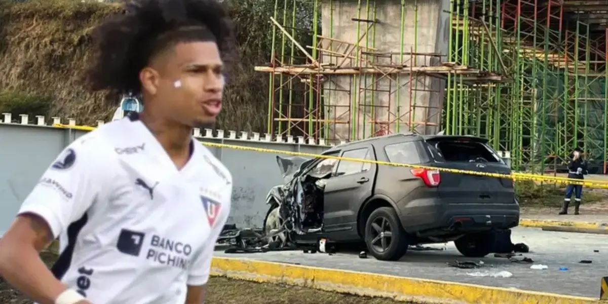 El futbolista de LDU de Ecuador sufrió un accidente junto con otras tres personas