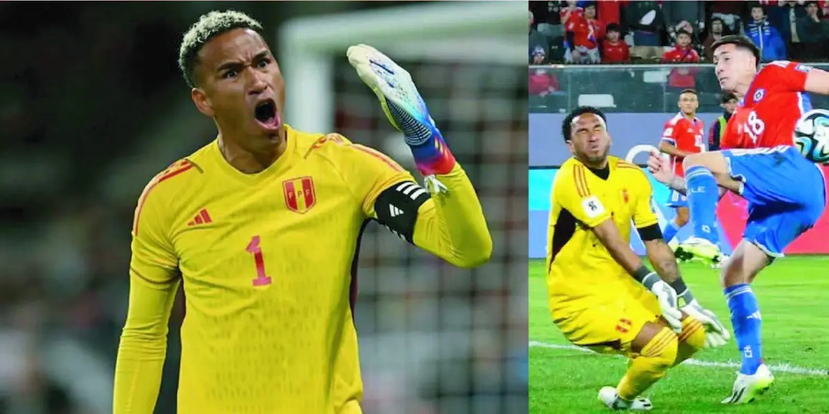 El golero de la Selección Peruana recibió un duro golpe en el trámite del partido.