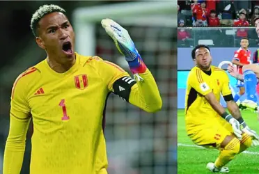 El golero de la Selección Peruana recibió un duro golpe en el trámite del partido.