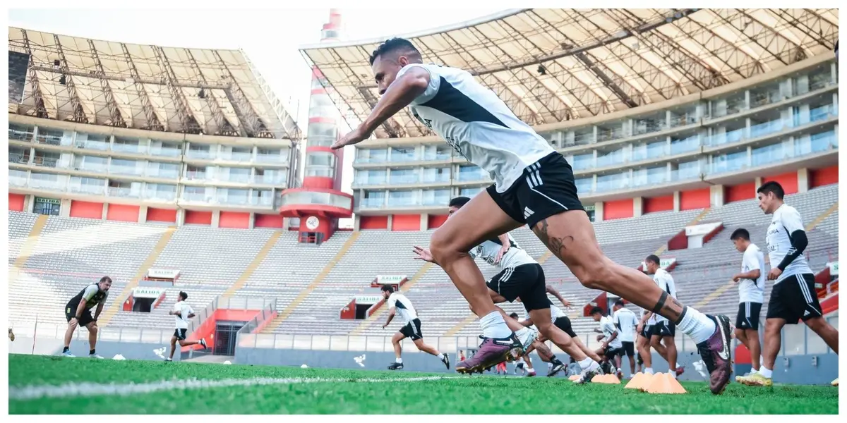 El plantel ‘rimense’ se concentró en el coloso de José Díaz para reconocer el campo con miras a Fluminense.