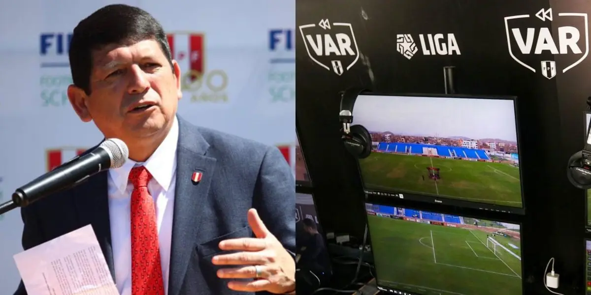 El presidente de la Federación Peruana de Fútbol salió en defensa de los árbitros del VAR.