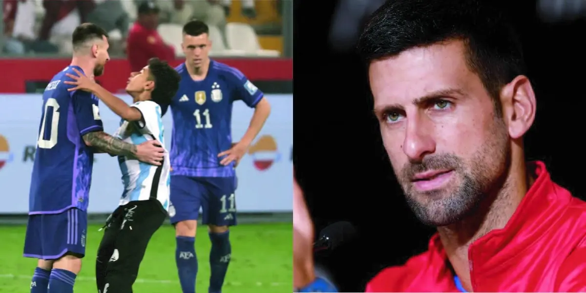 En la entrega del Balón de Oro apareció Messi y el tenista serbio reaccionó de esta forma.