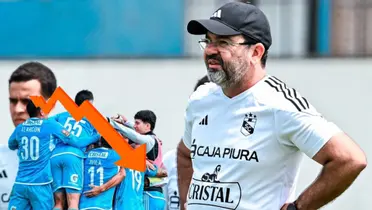 Enderson Moreira como DT de Sporting Cristal (Foto: Cristal)