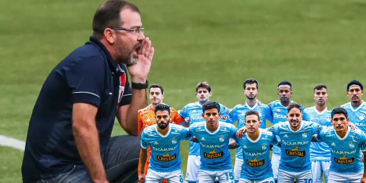 Enderson Moreira como entrenador de Sporting Cristal.