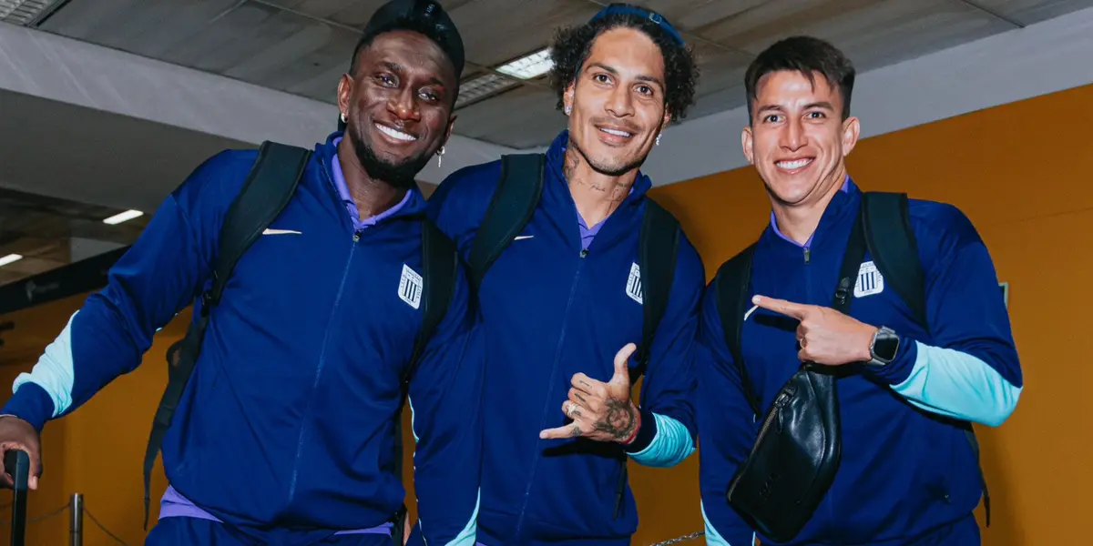 Eryc Castillo, Paolo Guerrero y Fernando Gaibor (Foto: Alianza Lima).