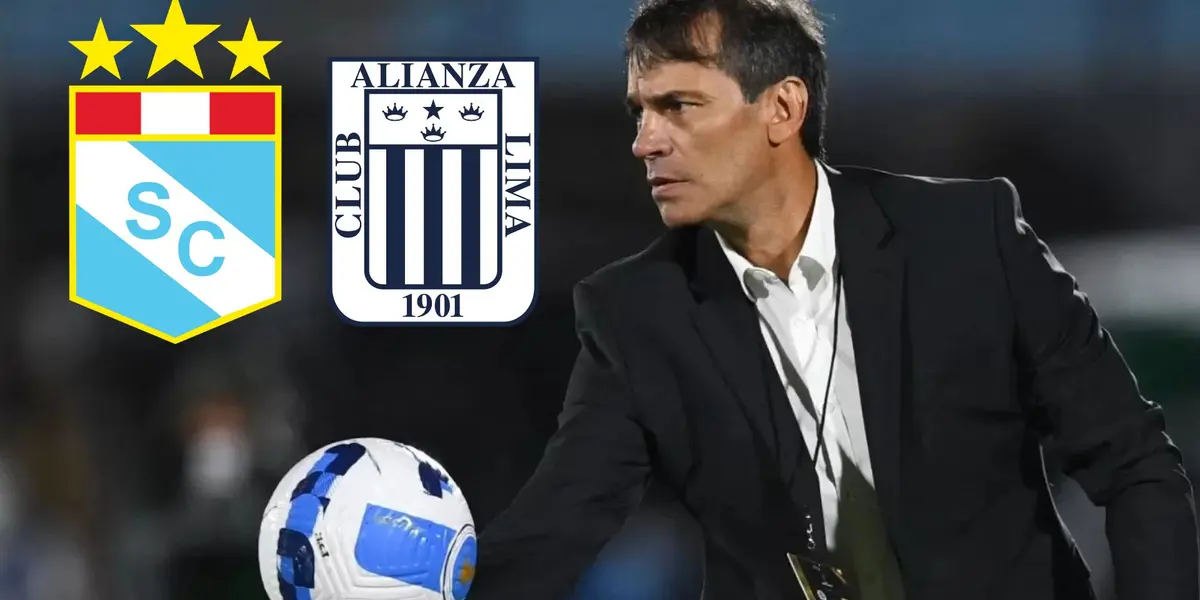 Fabián Bustos como DT en la Liga 1 2024.