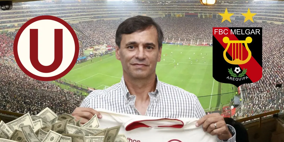 Fabián Bustos como entrenador de Universitario de Deportes. / Foto: Universitario