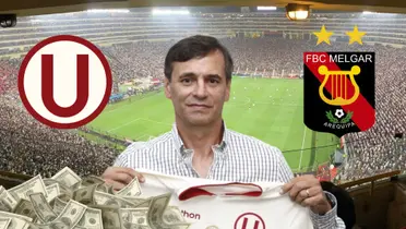 Fabián Bustos como entrenador de Universitario de Deportes. / Foto: Universitario