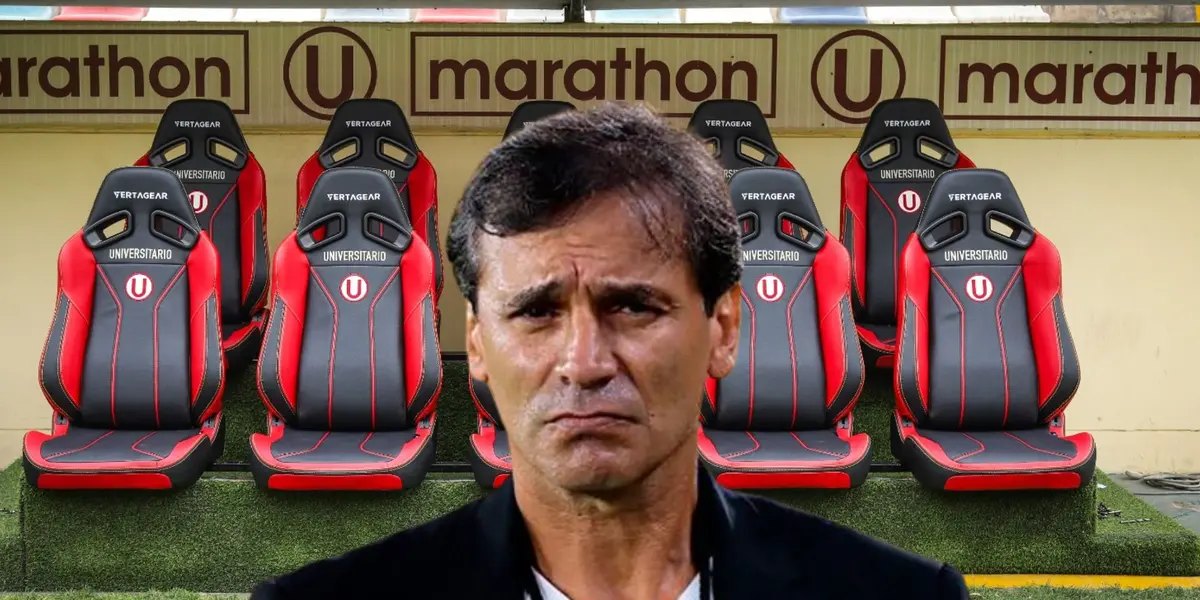 Fabián Bustos como entrenador de Universitario de Deportes (Foto: Universitario)