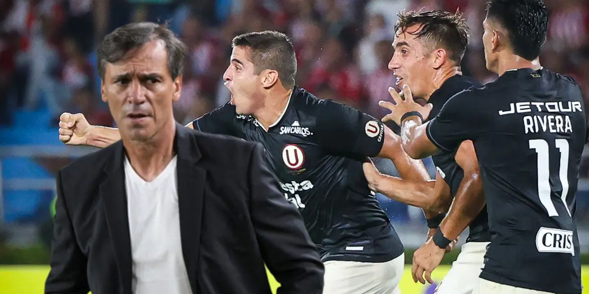 Fabián Bustos como entrenador de Universitario de Deportes (Foto: Universitario)