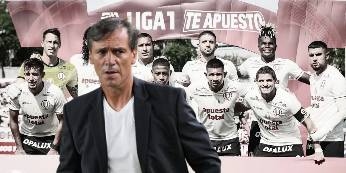 Fabián Bustos como entrenador de Universitario de Deportes. (Foto: Universitario)