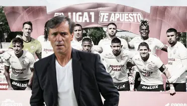 Fabián Bustos como entrenador de Universitario de Deportes. (Foto: Universitario)