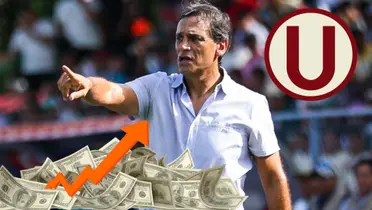 Fabián Bustos como entrenador de Universitario de Deportes. (Foto: Universitario)