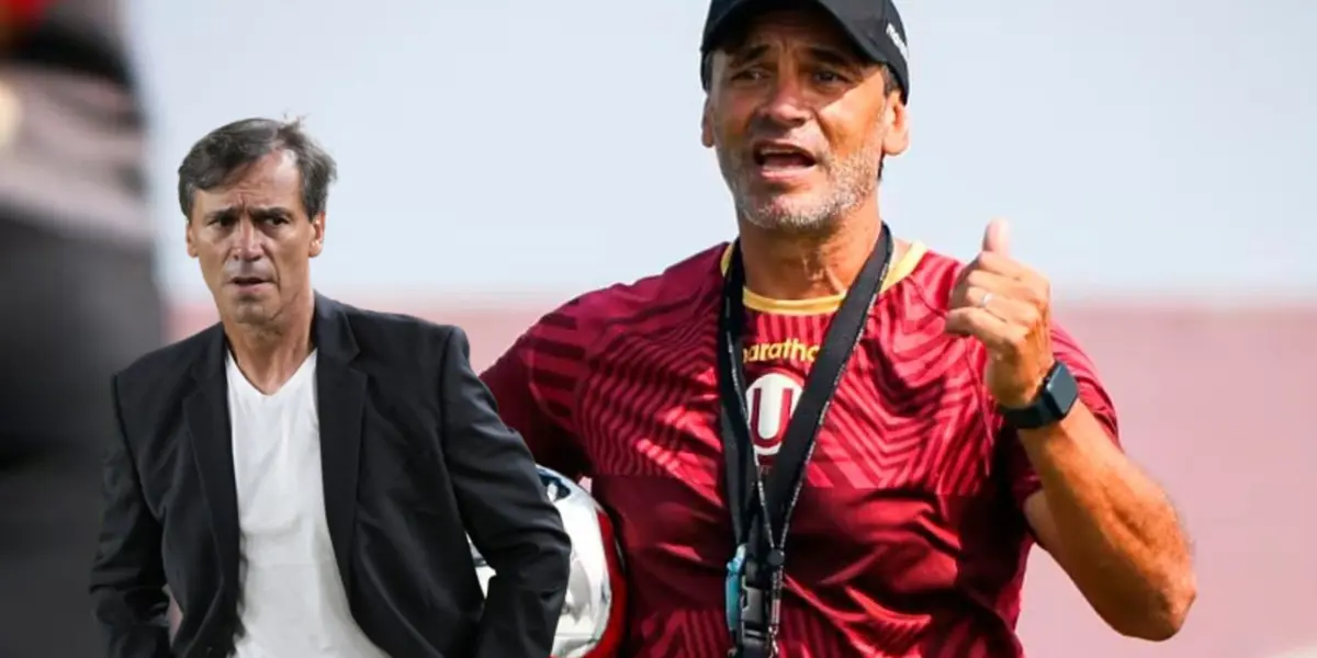 Fabián Bustos como entrenador de Universitario de Deportes. (Foto: Universitario)