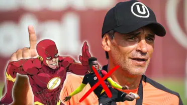 Fabián Bustos como técnico de Universitario de Deportes.