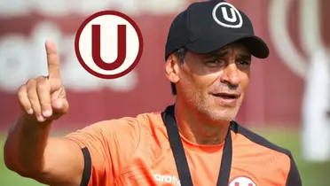 Fabián Bustos con el dedo señalando