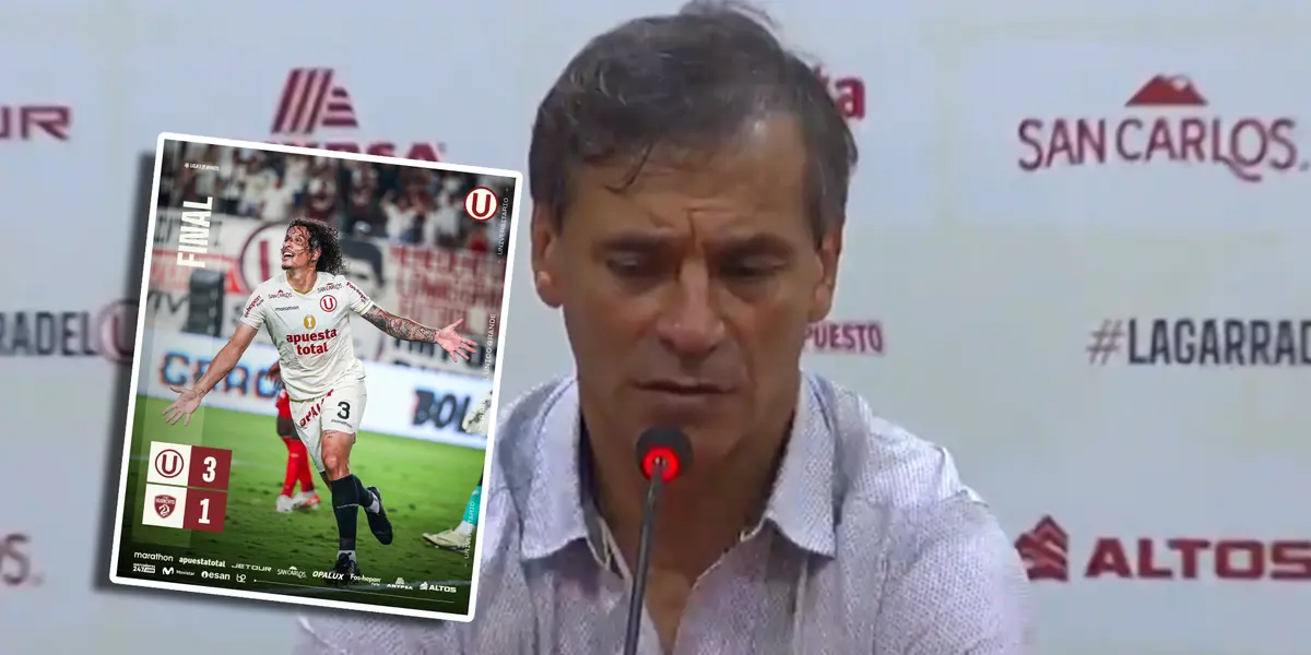 Fabián Bustos (Foto: Captura y Universitario de Deportes).